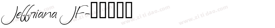 Jeffriana JF字体转换
